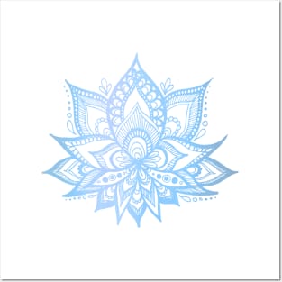 Blue Lotus Flower Posters and Art